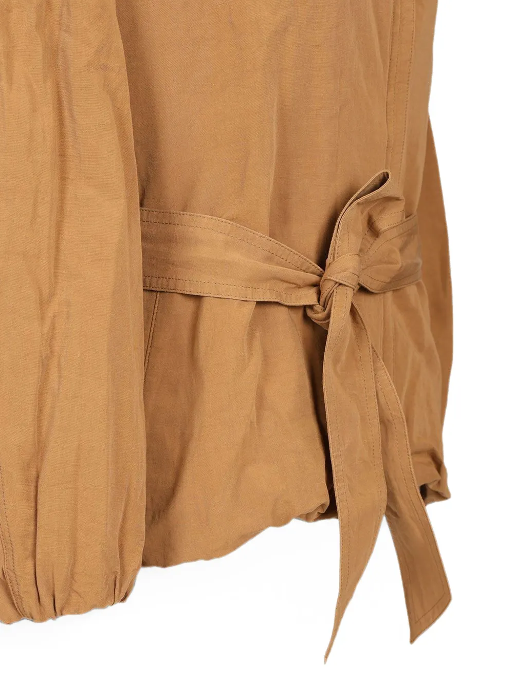 ISABEL MARANT Volinda kort trenchjack Bruin