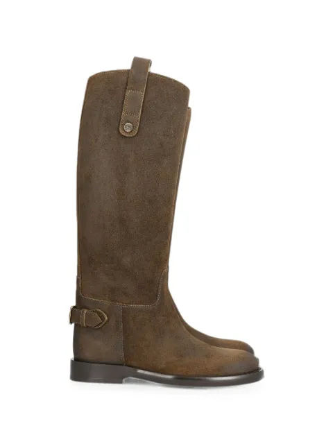 Burberry suede Cavalier boots