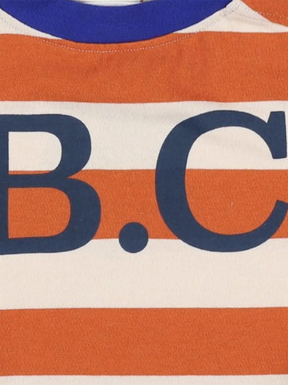 Bobo Choses Gestreepte trui met logo-print Oranje