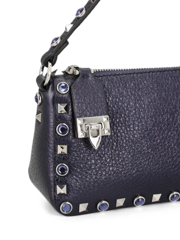 Valentino Garavani ロックスタッズ ショルダーバッグ S | ブルー