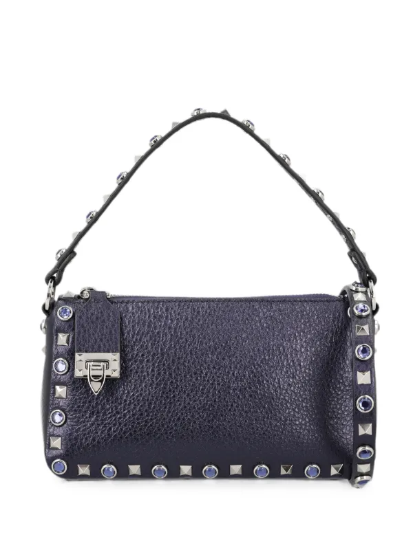 Valentino Garavani ロックスタッズ ショルダーバッグ S | ブルー