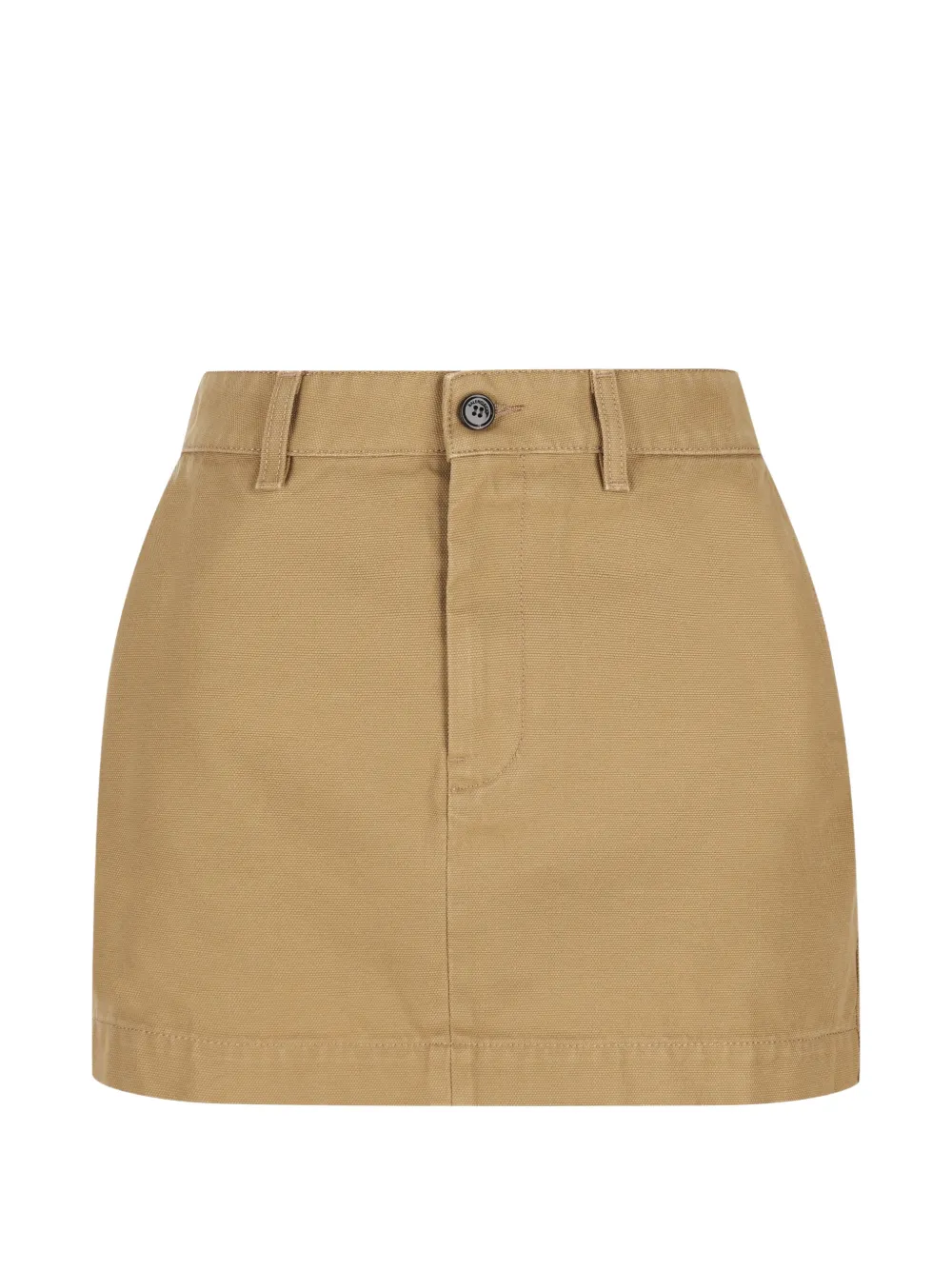 Balenciaga logo-patch mini skirt - Toni neutri