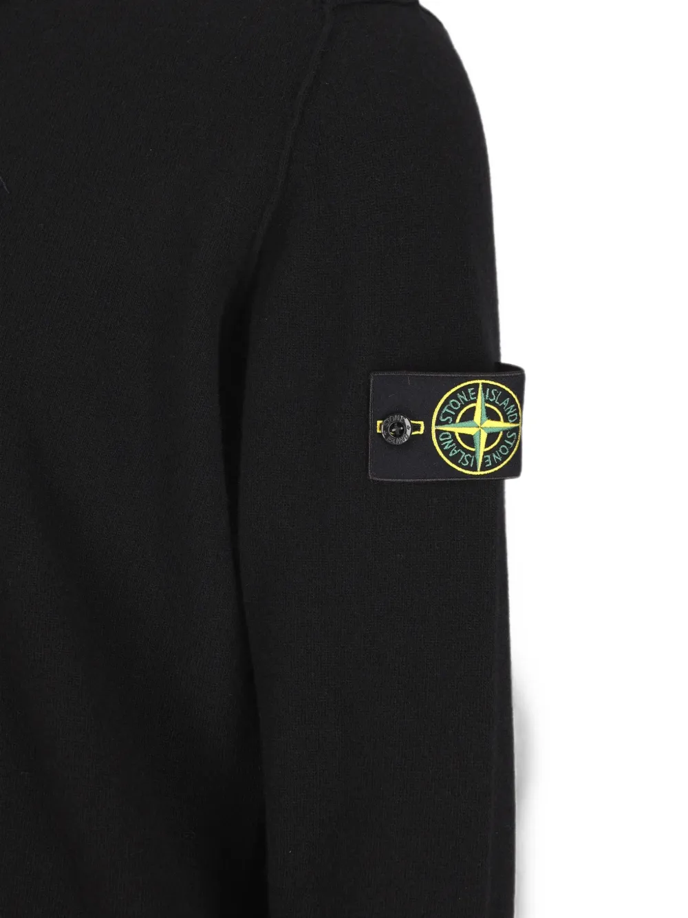 Stone Island Sweater met logopatch Zwart