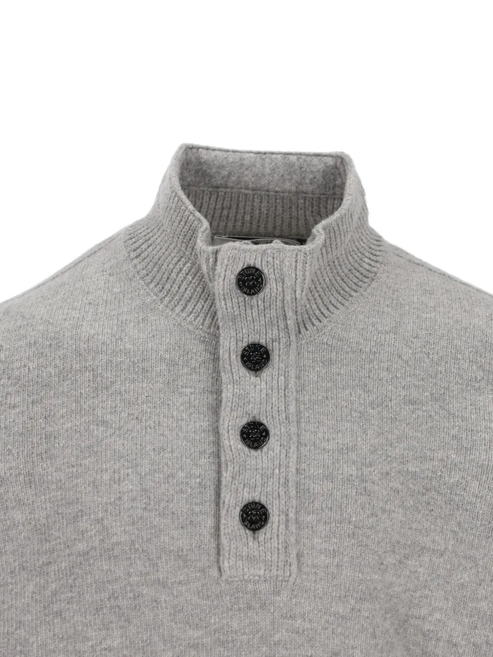 Stone Island 5100040 lamswollen trui Grijs