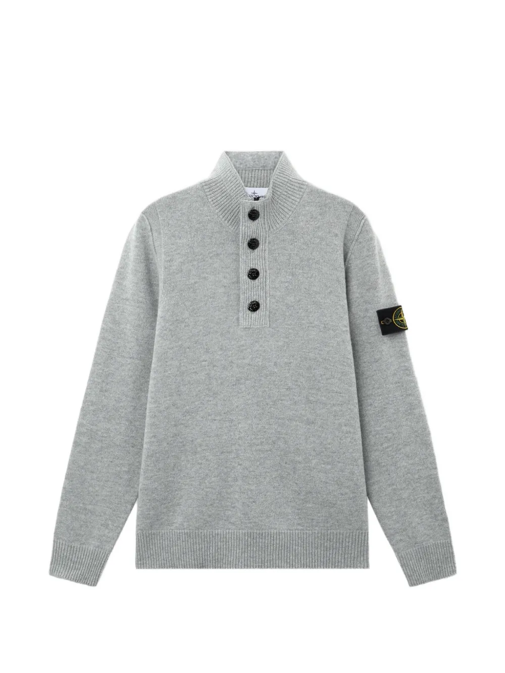 Stone Island 5100040 lamswollen trui Grijs