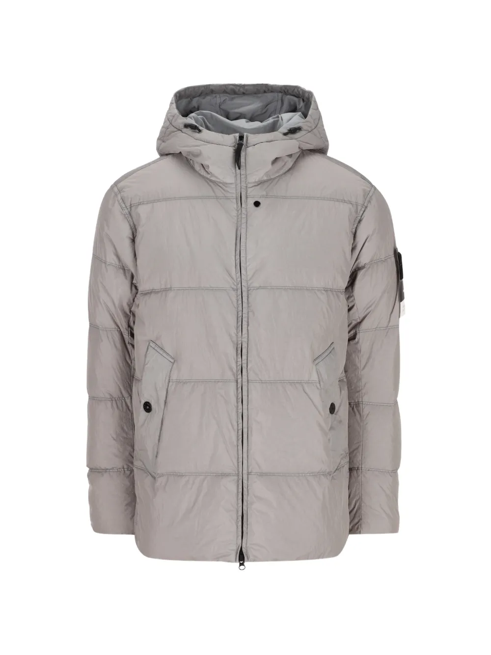 Stone Island Crinkle Reps NY padded jacket - Grigio
