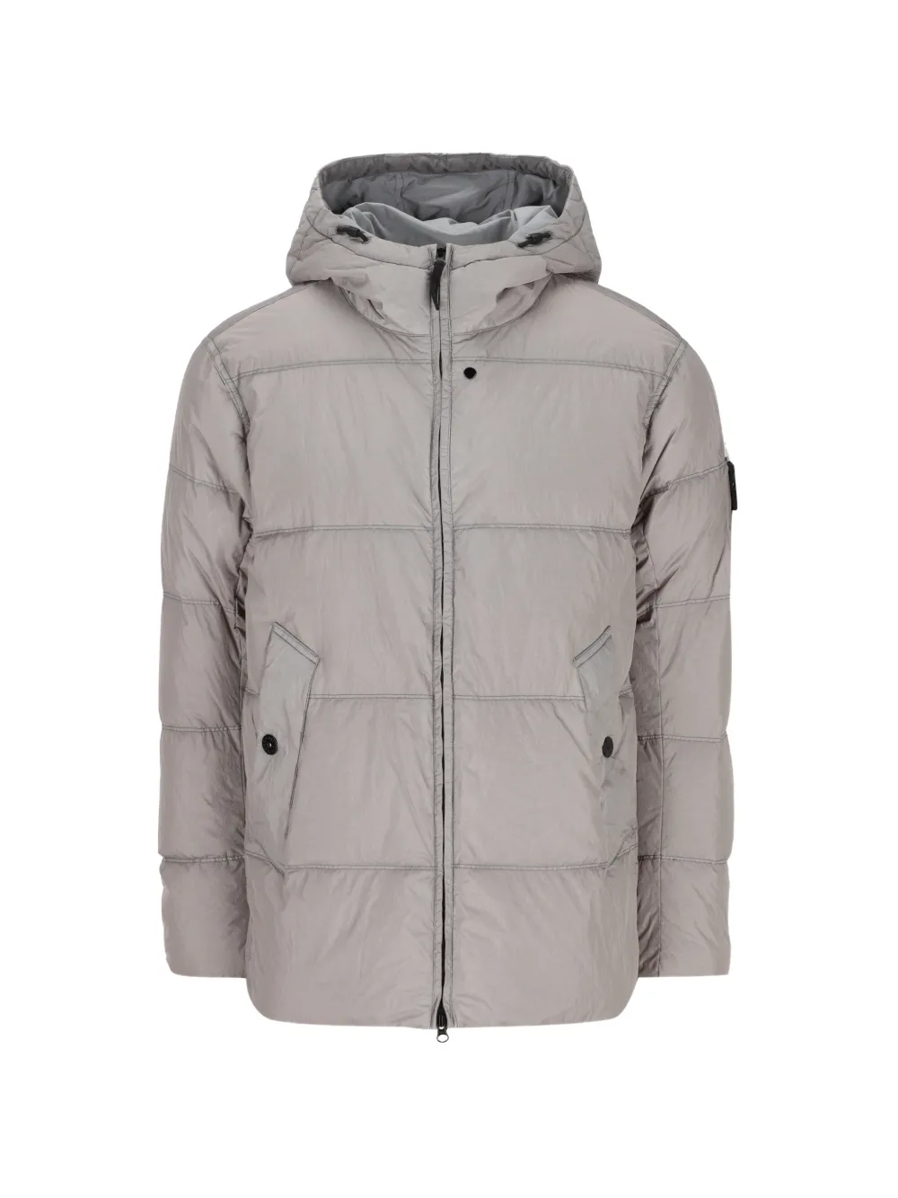 Stone Island Crinkle Reps NY padded jacket - Grau