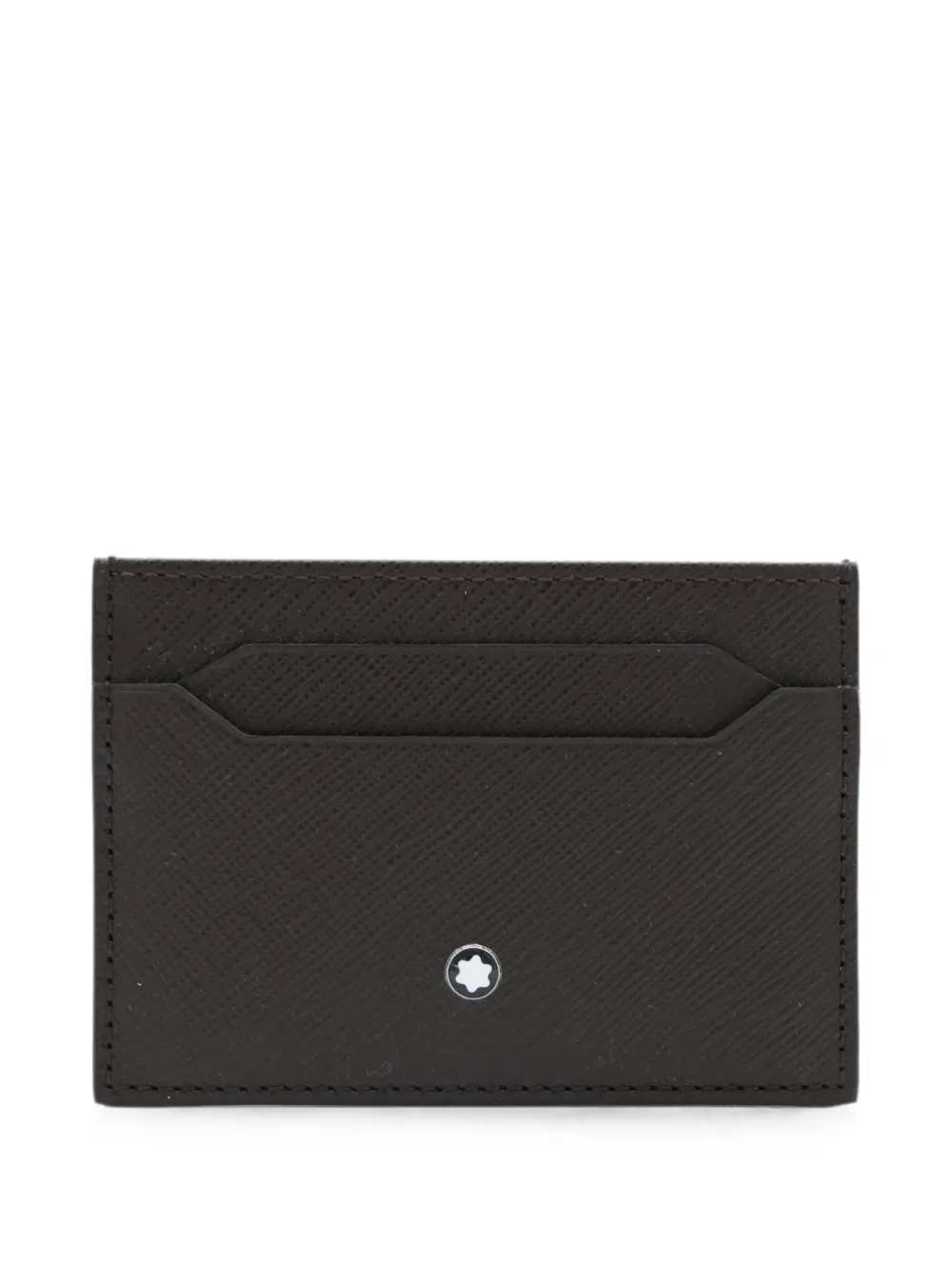 Montblanc logo-plaque card holder - Braun