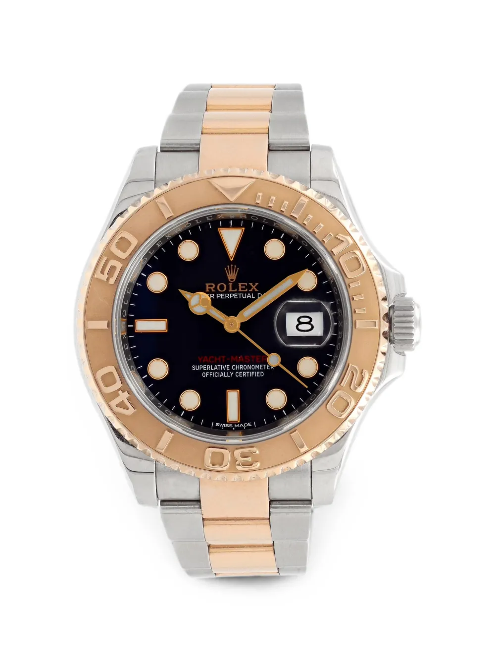 Pre-owned Rolex Yacht-master 40mm Watch In Black