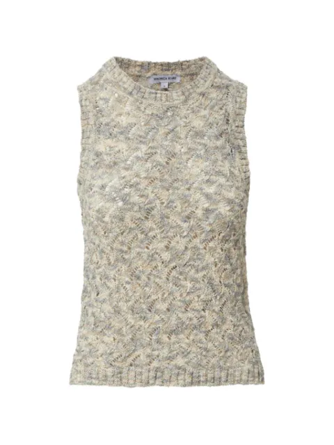 Veronica Beard Jerrel pointelle-knit top