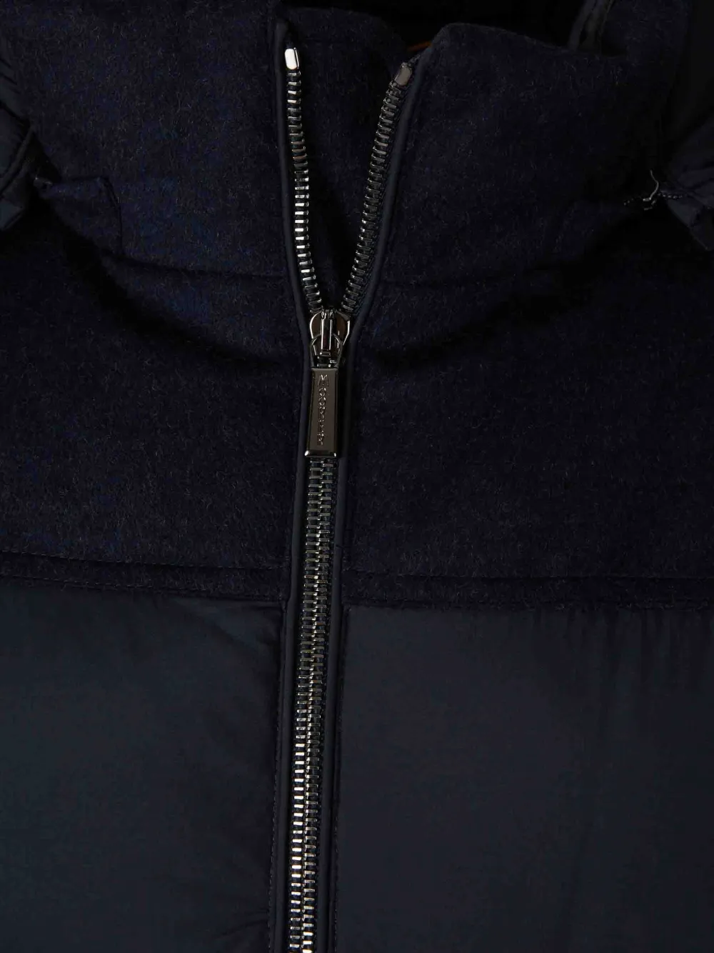 Moorer hooded padded jacket Blauw