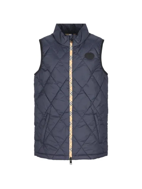 Burberry Kids Check-trim quilted gilet