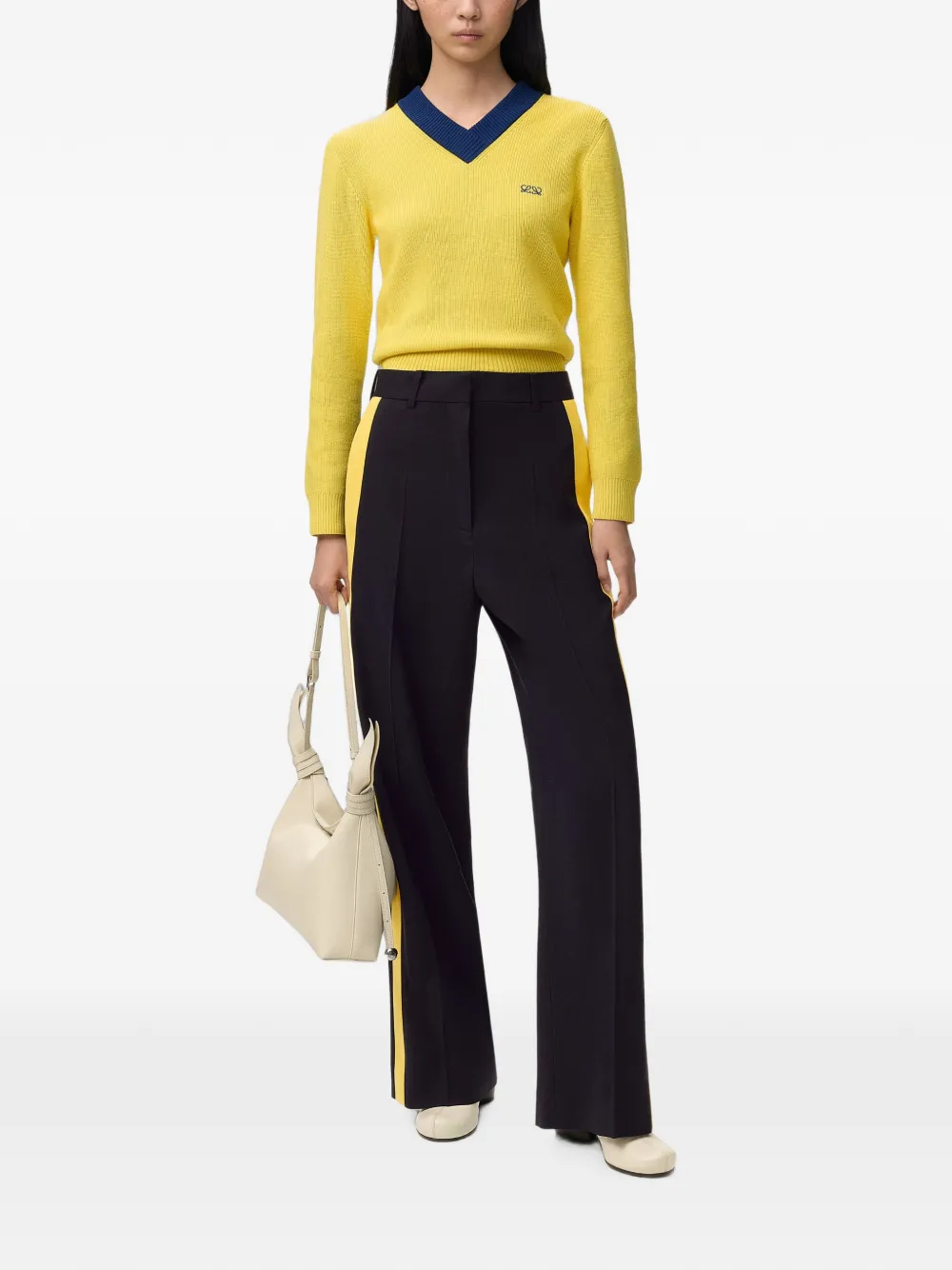 LOEWE Broek met zijstreept Blauw