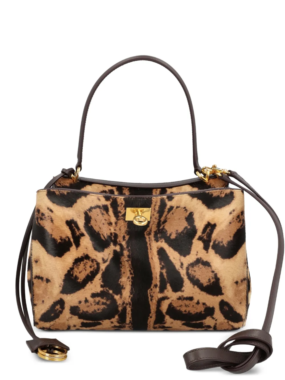 Balenciaga Rodeo Handbag Mini In Animal Print