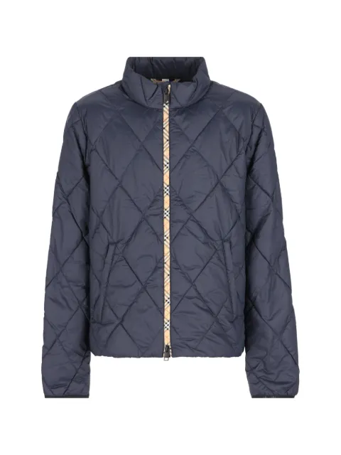 Burberry Kids Check-trims quilted jacket