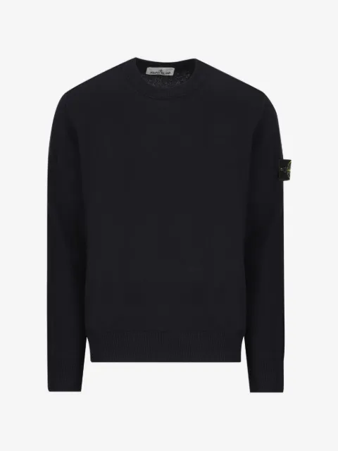 Stone Island logo-patch sweatshirt