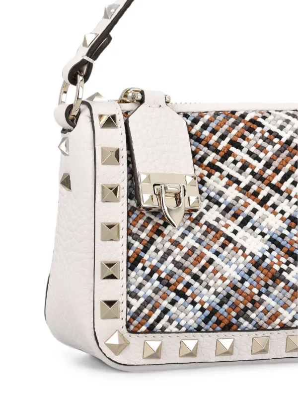VALENTINO ホワイト ショルダーバッグ Valentino Garavani ロック 