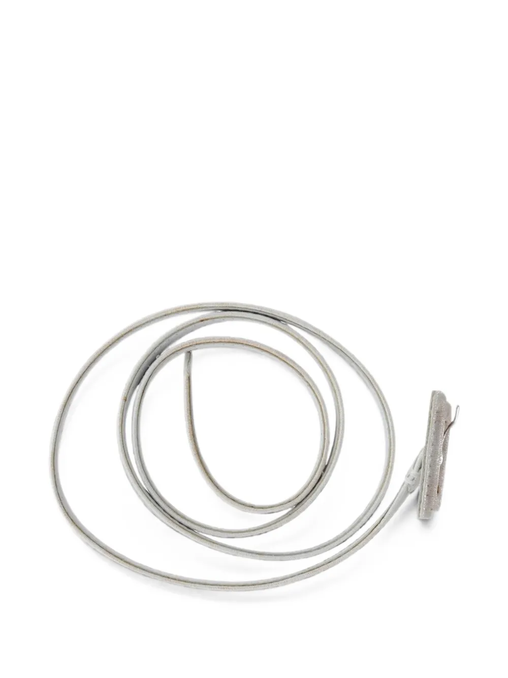 Pre-owned Dior Rectangular Buckle Belt In White