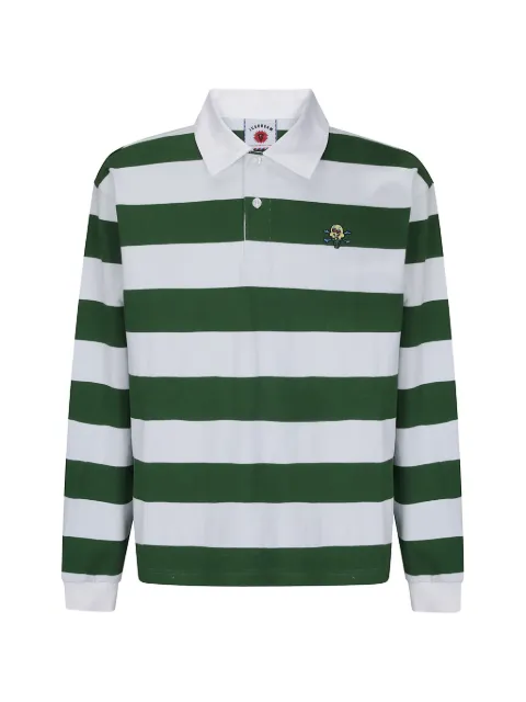 ICECREAM Cones & Bones striped rugby polo shirt