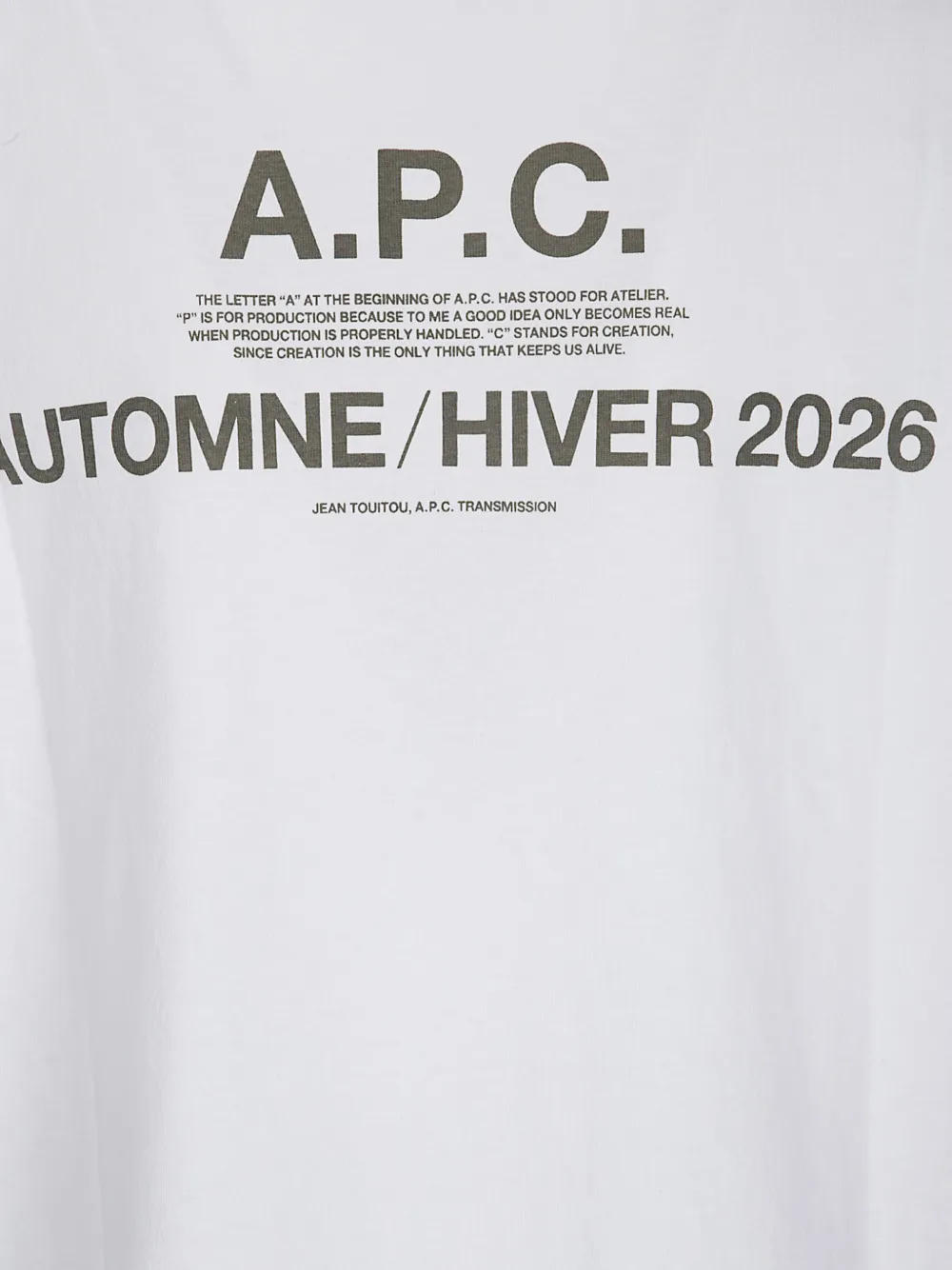 A.P.C. Autumn 26 T-shirt M Wit