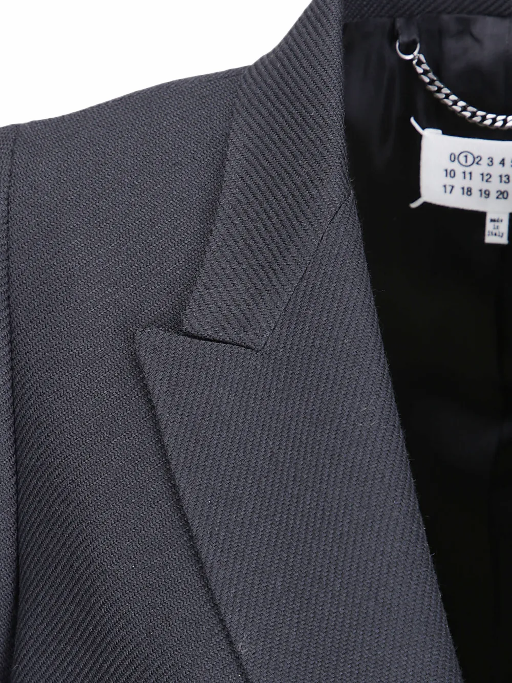 Maison Margiela Jas met dubbele rij knopen Zwart