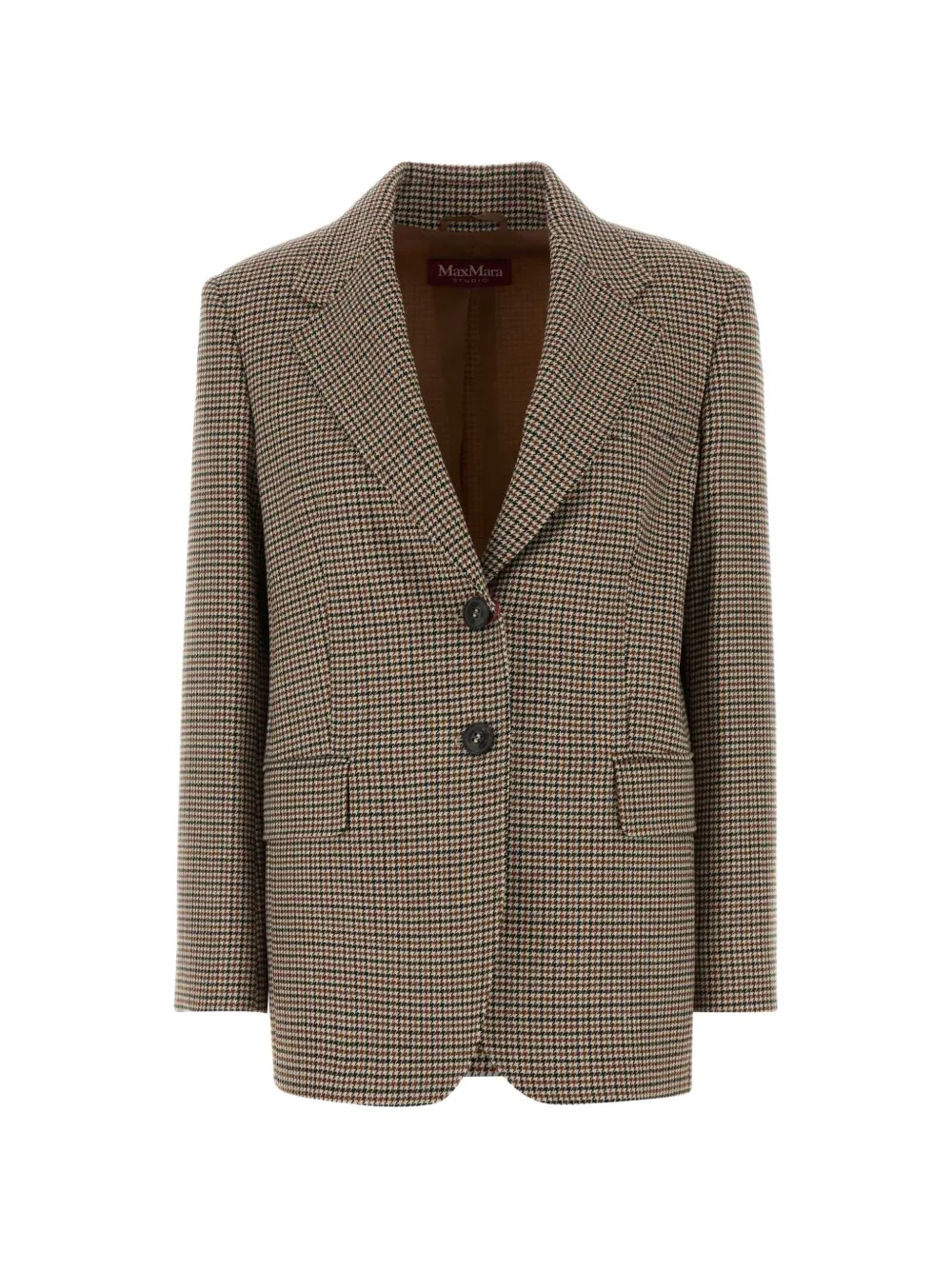 Max Mara Alice houndstooth blazer - Brown