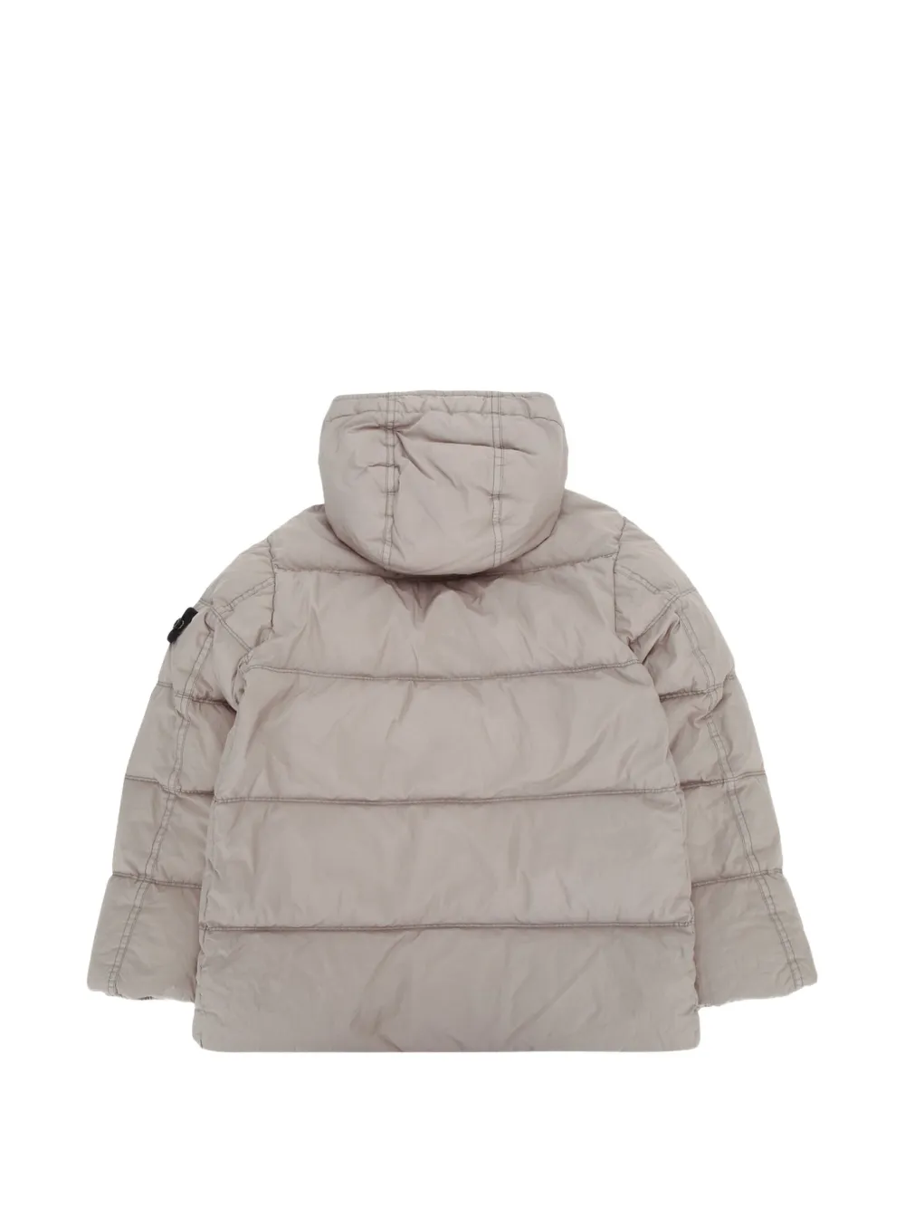 Stone Island Junior 4100012 gewatteerd jack met capuchon Beige