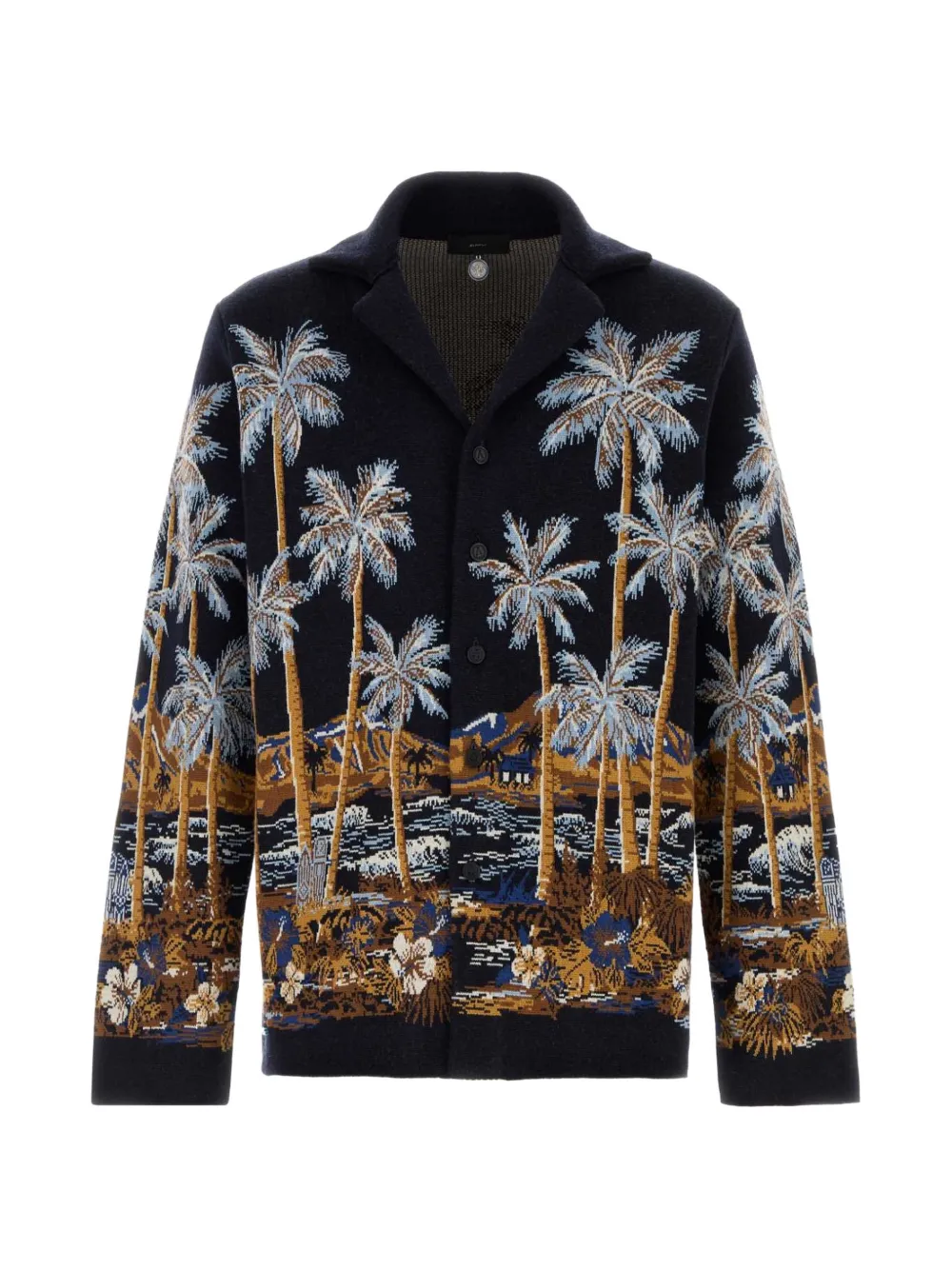Alanui embroidered long-sleeve cardigan - Blu