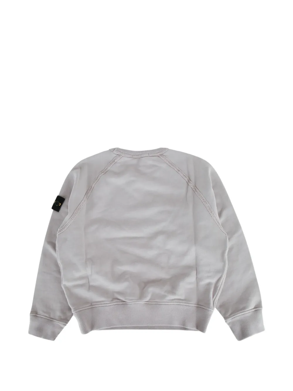 Stone Island Junior logo-patch long-sleeve sweatshirt Grijs
