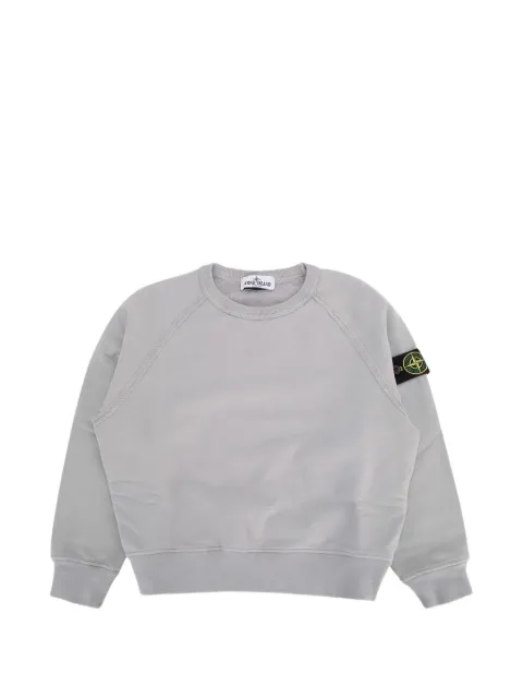 Stone Island Junior sudadera con parche del logo