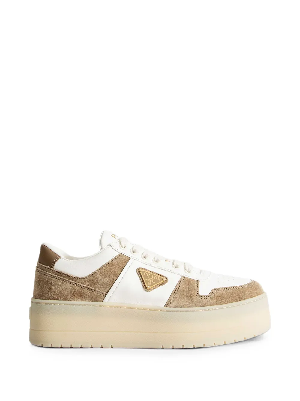 Prada Downtown suede sneakers Wit
