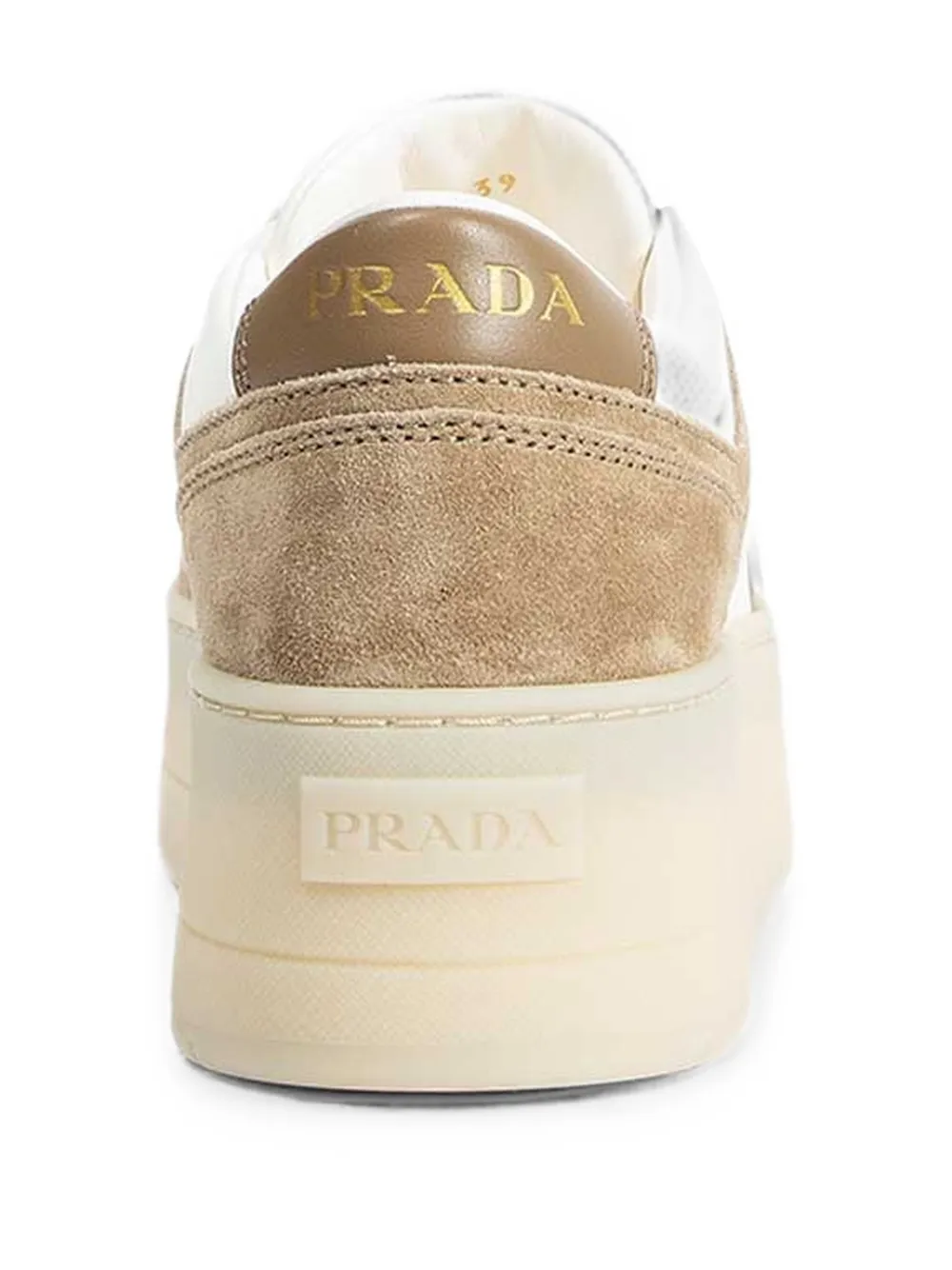 Prada Downtown suede sneakers Wit
