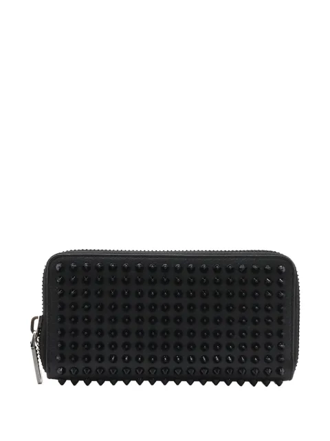 Christian Louboutin Pre-Owned 2013-2026 Grained Calfskin Spikes Panettone Wallet long wallets