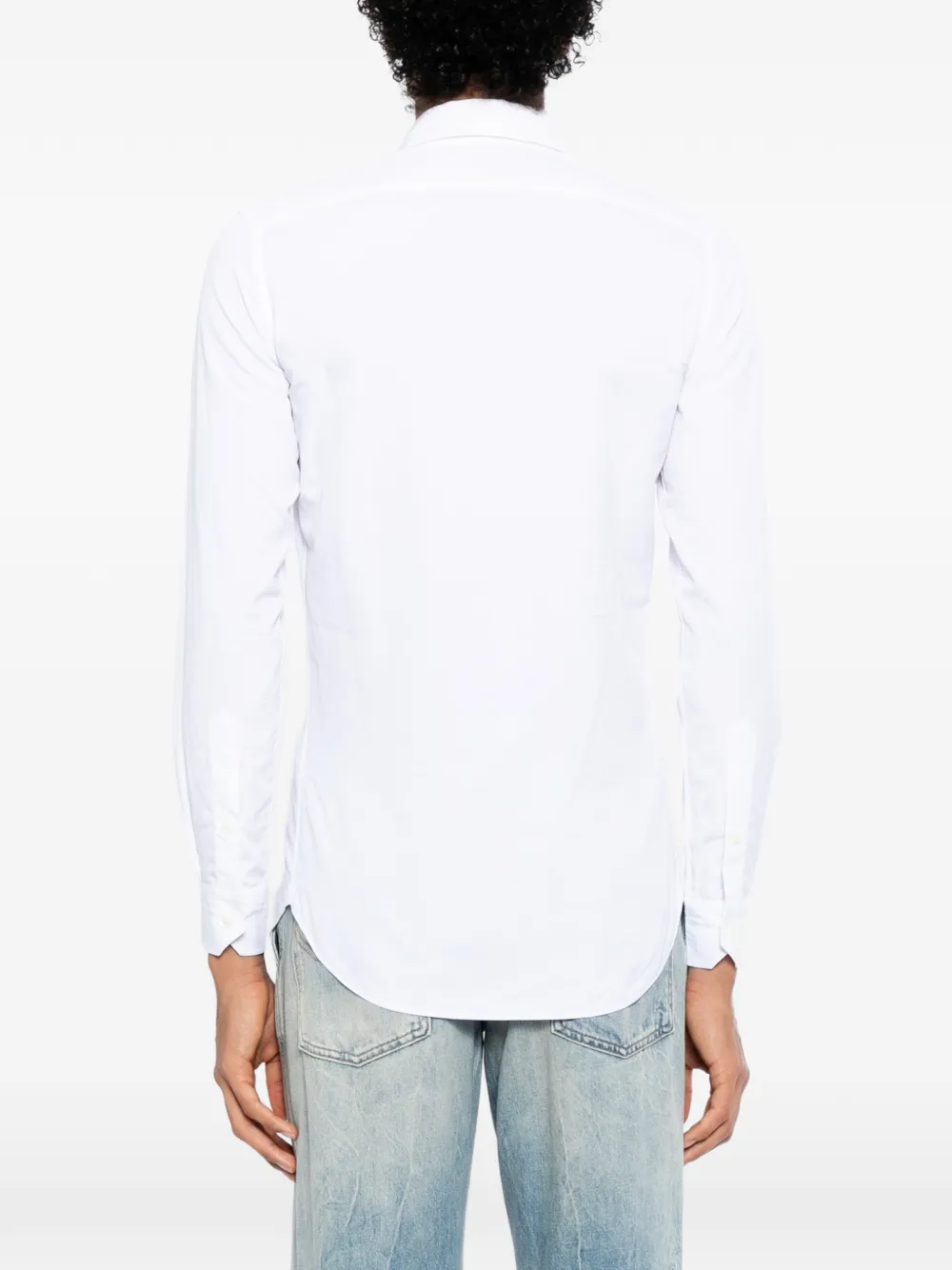 Ports V Shirt met borduursel Wit