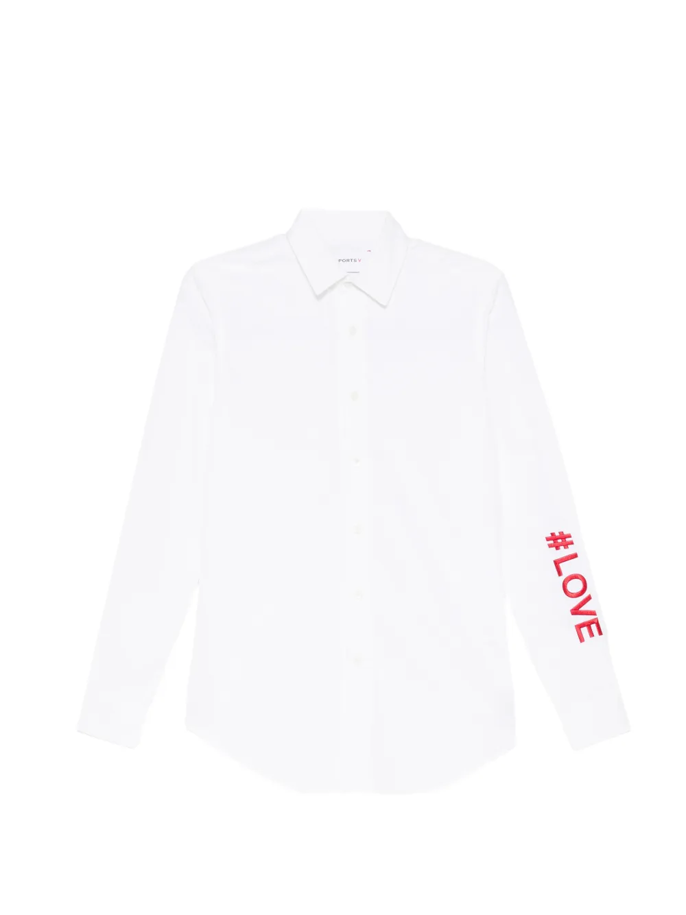 Ports V Camicia con ricamo - Bianco
