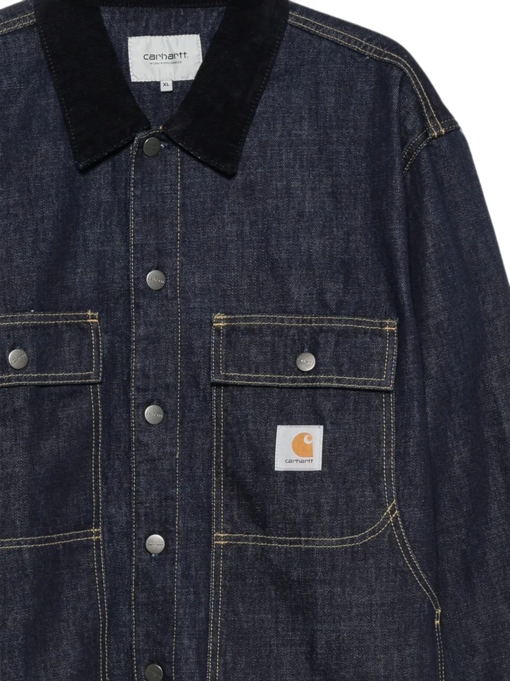 Carhartt WIP Oakland shirtjack met ribfluwelen kraag Blauw