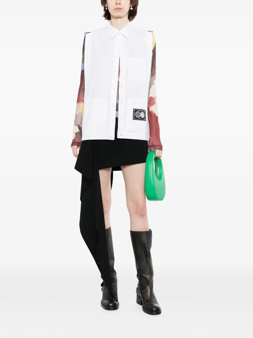 Ports V Mouwloos shirt Wit