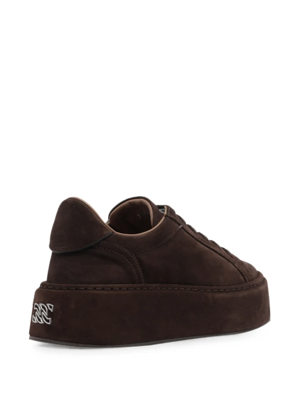 Casadei Renna platform suede sneakers Bruin
