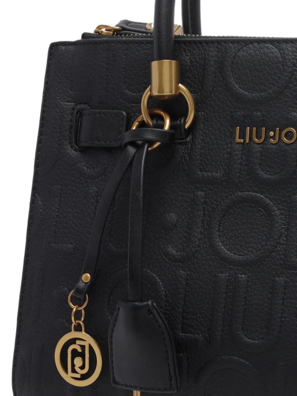 LIU JO Shopper met logo-reliëf Zwart