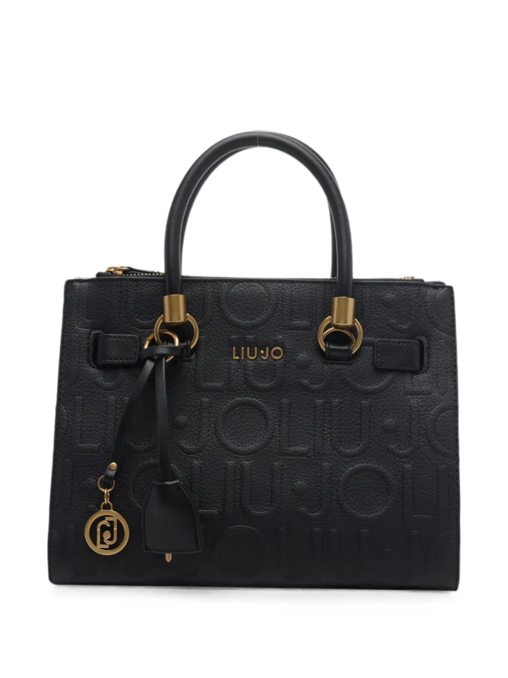 LIU JO logo-embossed tote bag - Nero