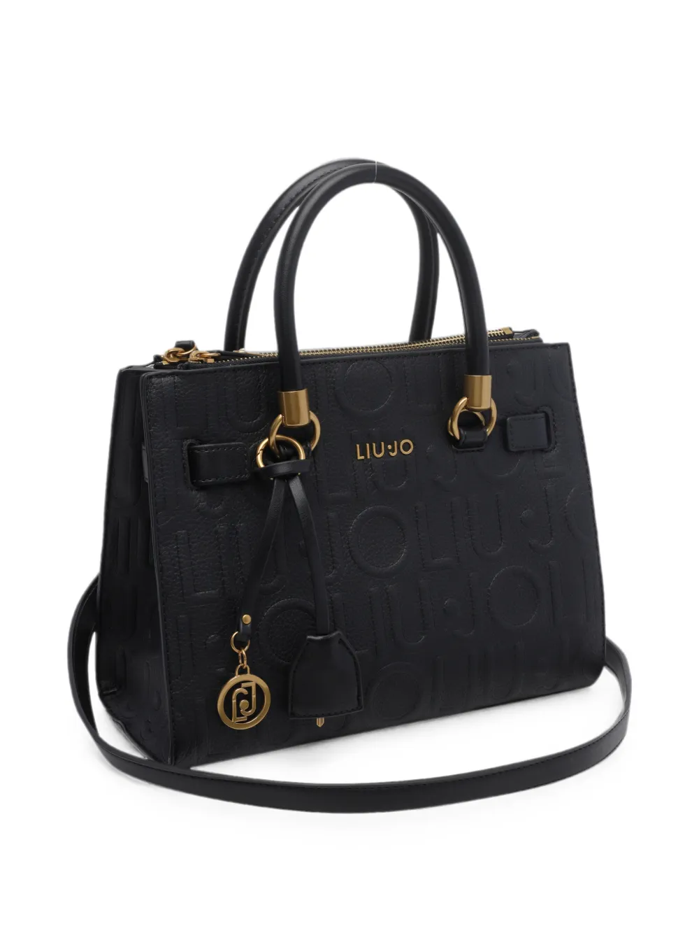 LIU JO Shopper met logo-reliëf Zwart