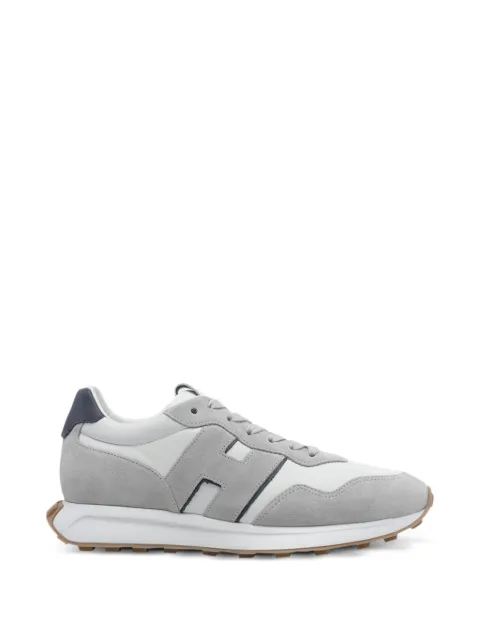 Hogan H601 logo-patch leather sneakers