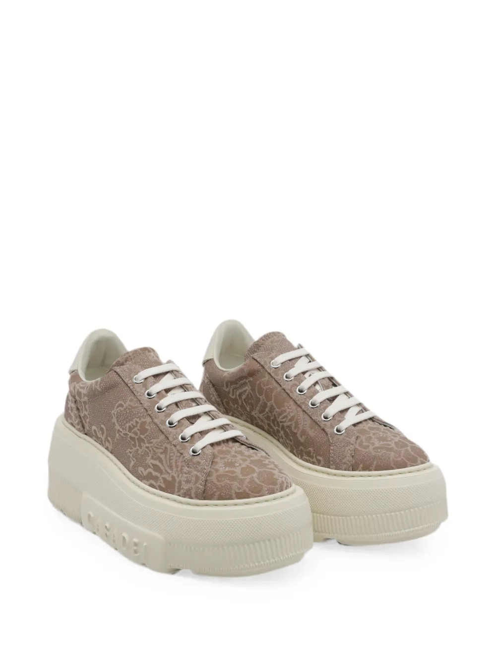 Casadei Nexus Rigel lace-effect sneakers Bruin