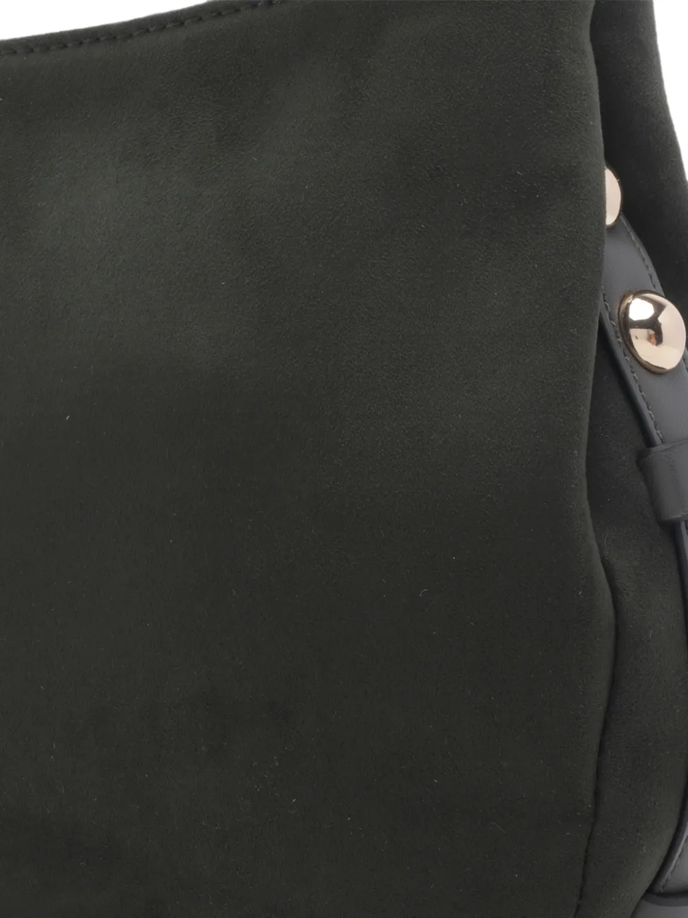 LIU JO Schoudertas met suède-effect en studs Groen