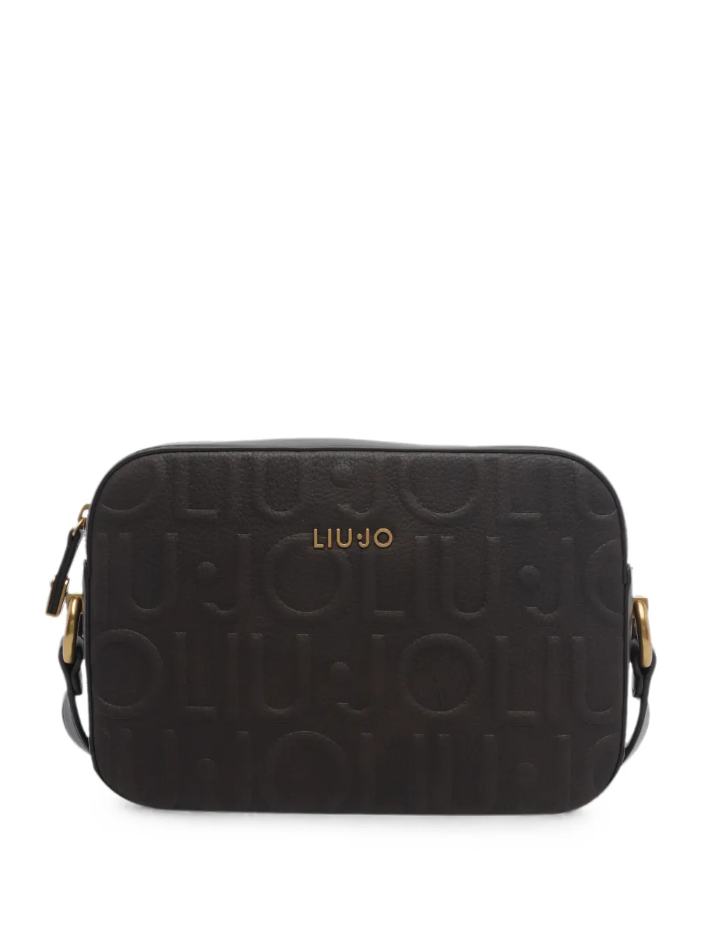 LIU JO medium logo-embossed crossbody bag - Marrone