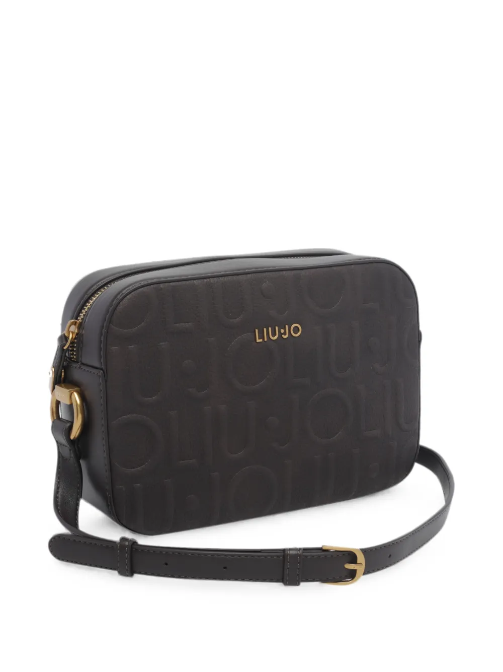 LIU JO Medium crossbodytas met logo-reliëf Bruin