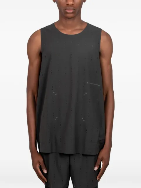 On x PAF Zero Singlet perforated logo-print vest
