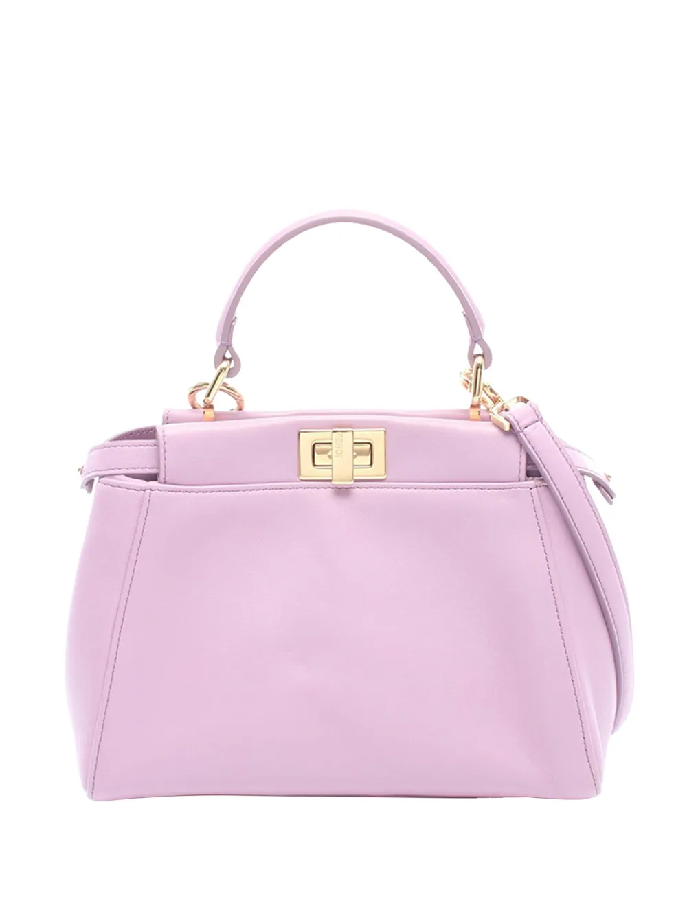 Fendi Pre-Owned 2009-2015 Mini Leather Peekaboo Iconic satchel - Pink