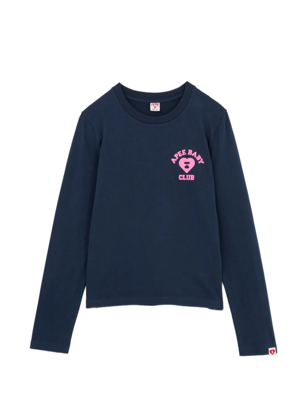 APEE™ by *A BATHING APE® Apee Baby Club mini heart logo T-shirt