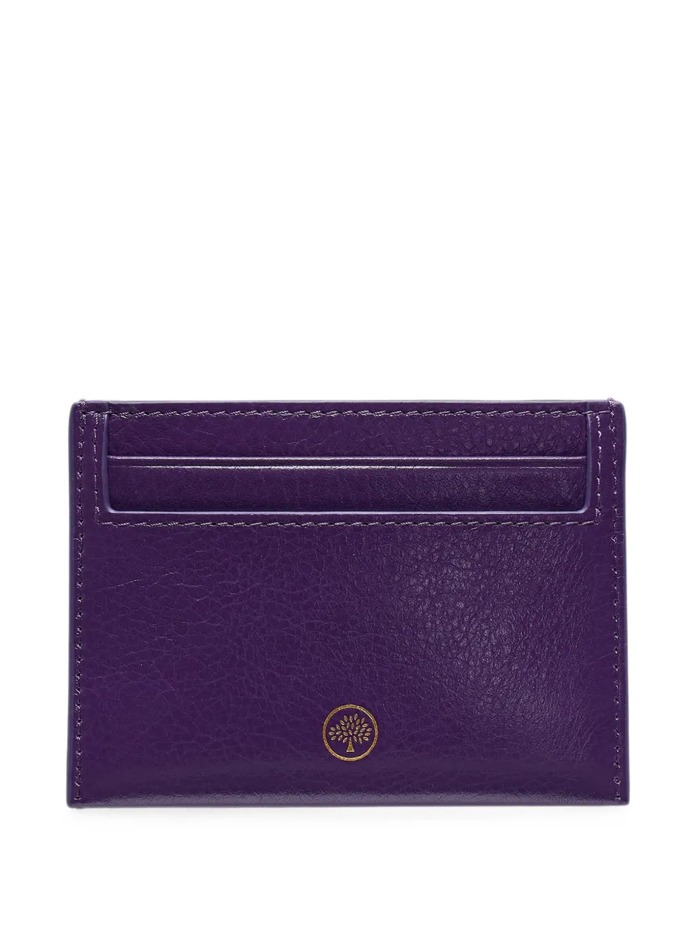 Mulberry logo-print leather cardholder - Violett